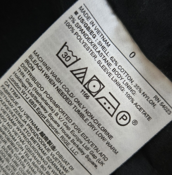 0 - Banana Republic Black and Gray Patterned Jacket - Picture 4 of 4